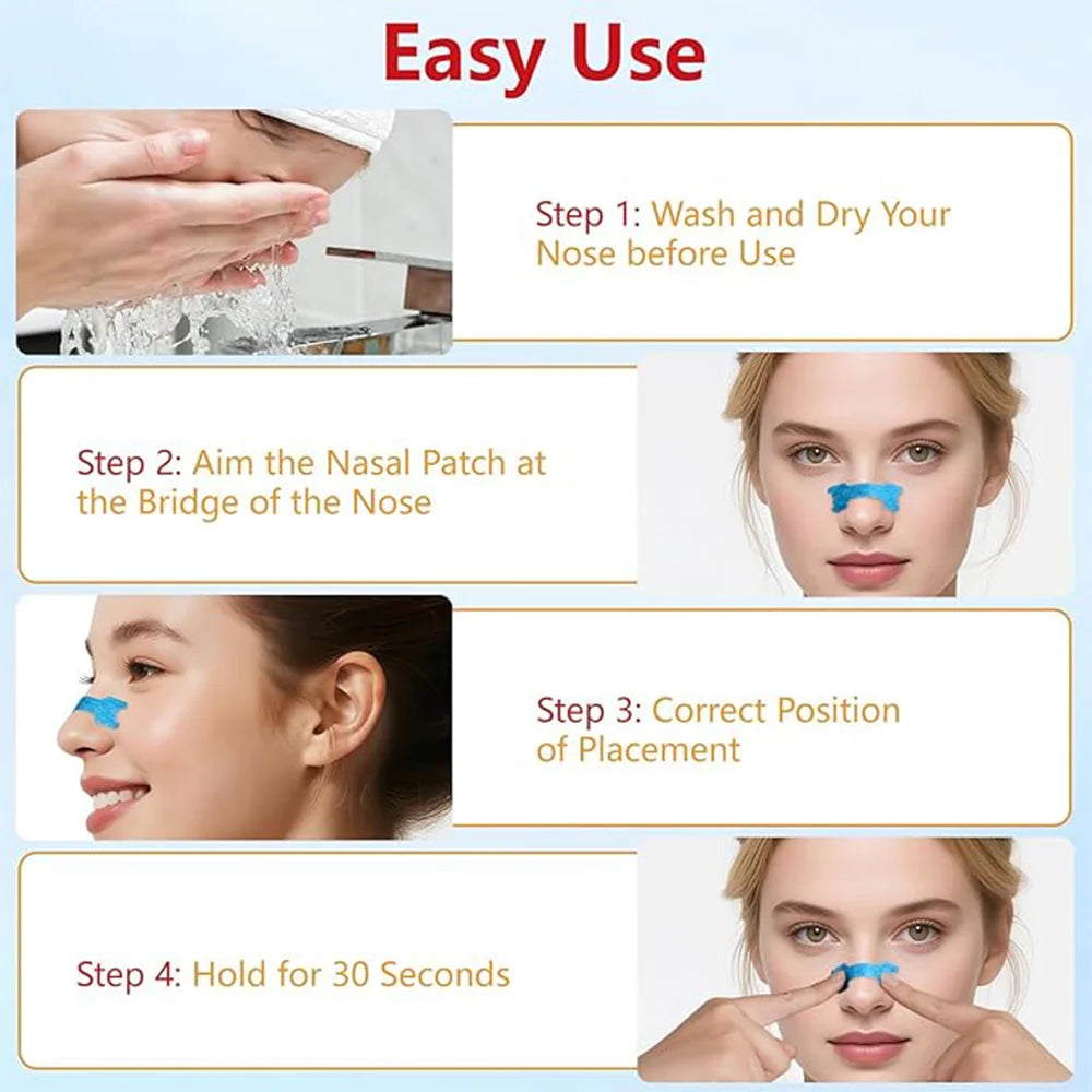 10/50/100pcs Breathing Nasal Strips Right Way Stop Snoring Anti Snoring Strips Easier Better Breathe Health Care Sleeping Well