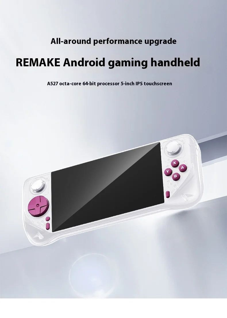 2025 Edition   Android E6 Max Handheld Console - 5" 32-Point Touch Screen with 5G Dual-Band, Portable Gaming Device for Fans  ﻿