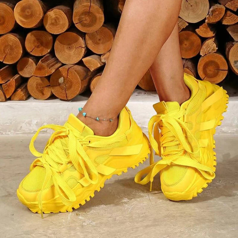 Size 35-44 Woman Sneakers Platform Sports Shoes Comfortable Sports Casual Shoes Zapatillas Increase Height Walking Shoes