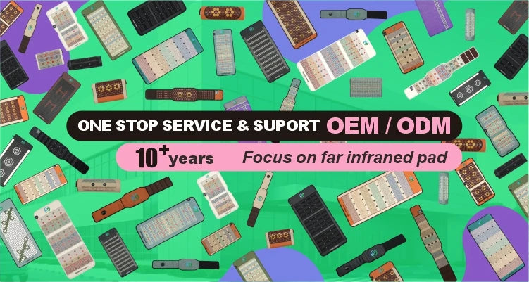 مرتبة تدليك بالأشعة تحت الحمراء البعيدة من حجر الجمشت PEMF عالي الجرعة 1-50 هرتز من التورمالين والأيونات السالبة للعناية بالصحة والعافية