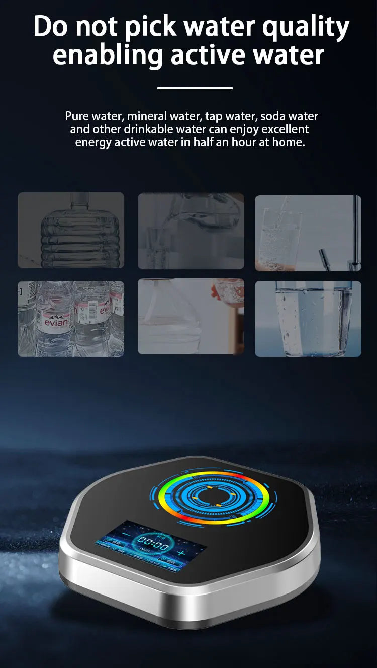 Newest Iteracare Advanced Health Water Machine Home Use 5 Modes Terahertz 2.0 Polymer Energy Detector Tester for Wellness