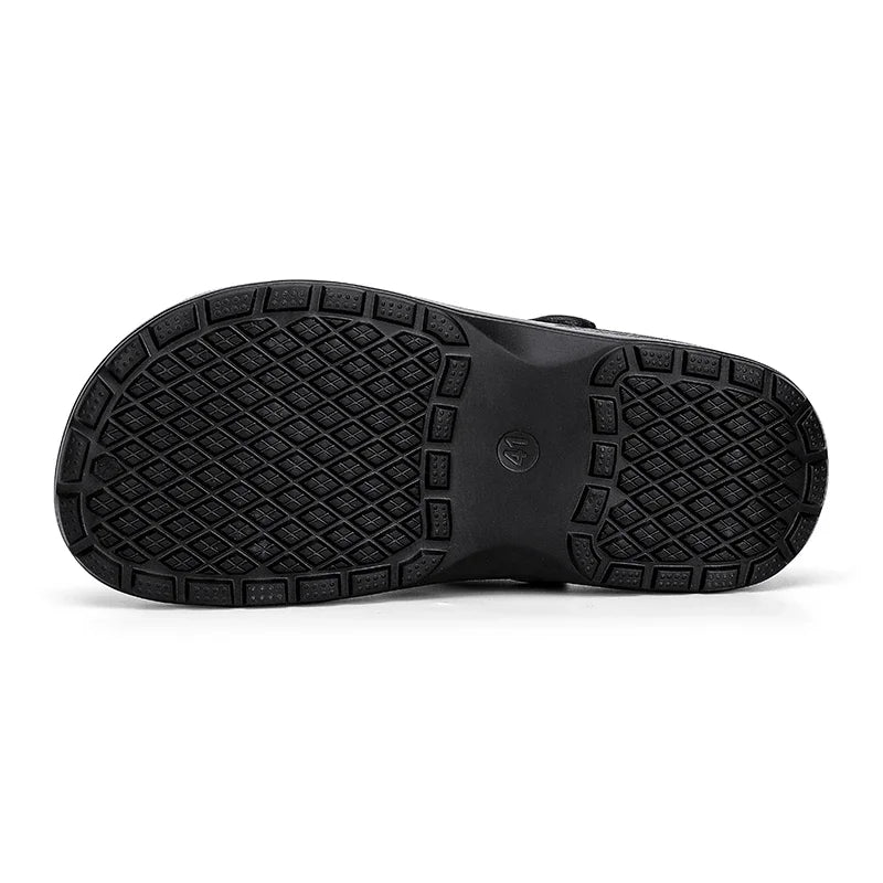 2025 Men's Casual Outdoor EVA Injection Molded Anti Slip Slippers Outsole Comfortable Garden Cloth Waterproof Sandals Size 39-48