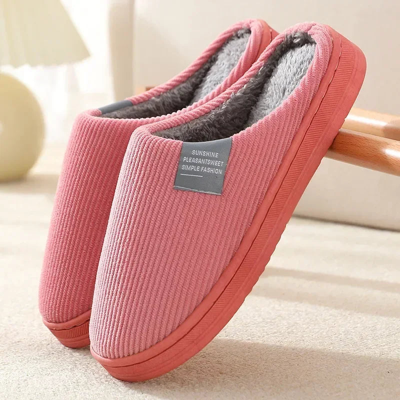 Classic Fuzzy Home Slipper Women Winter Warm Fur Plush Non Slip Indoor Female House Room Shoe Man male Lazy Footwear Bedroom