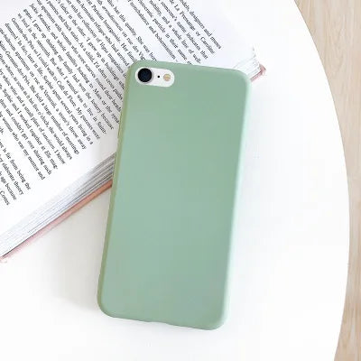 جراب لهاتف iphone 7 8 SE 2020 2022، جراب خلفي واقي من السيليكون السائل المقاوم للصدمات لهاتف iphone SE 2020 2022، جراب ناعم