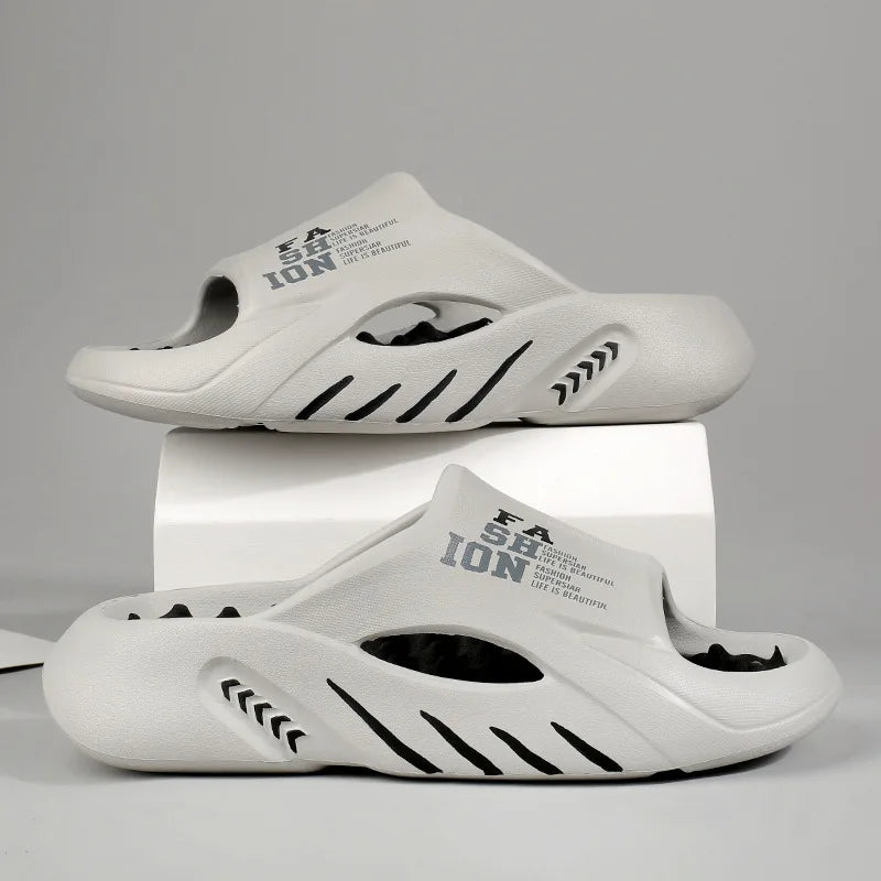 Comwarm New Thick Sole Men Sandals Indoor Outdoor Men Massage Slippers Casual Beach Slides Fashion Men's Sport Slippers Big Size