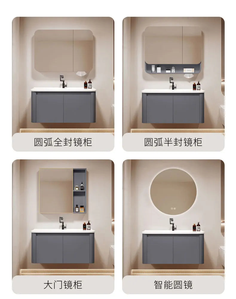 Standing Storage Bathroom Cabinet Shelf Light Mirror Organizer Bathroom Cabinet Vanity Shower Rack Banyo Dolabi Furniture