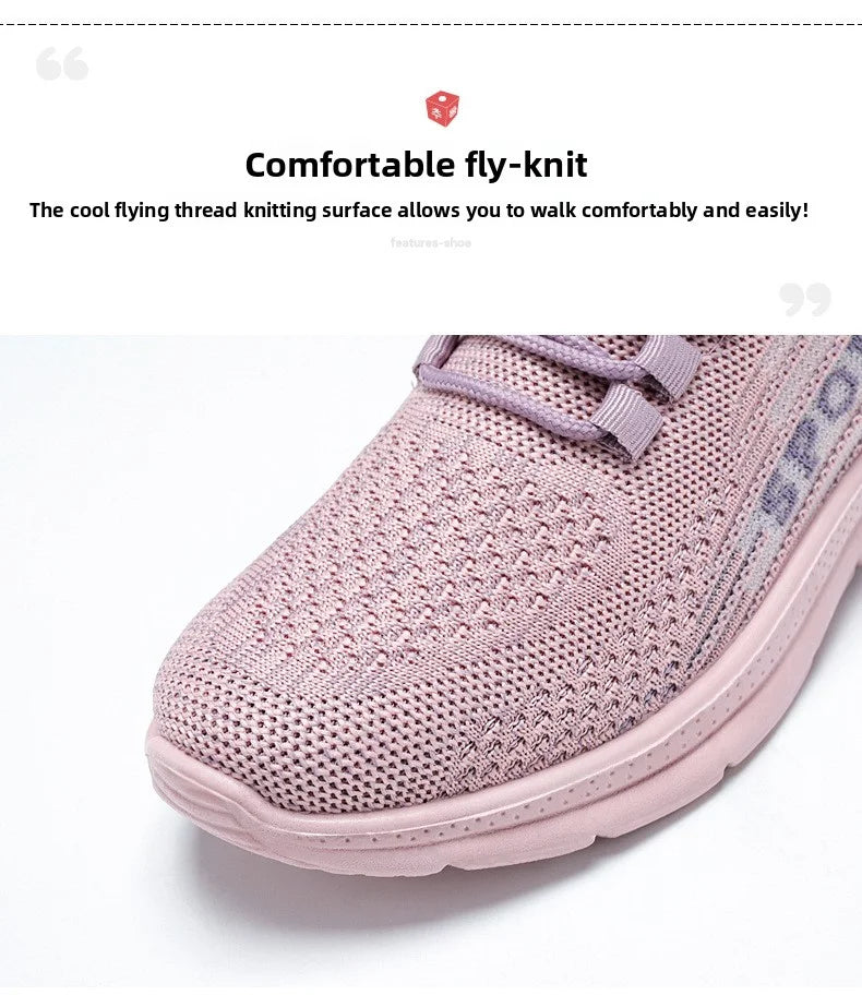 Sneakers 2025 New Fashion Wedge Platform Plus Size Casual Sports Shoes Women Lace-up Mesh Breathable Women's Vulcanized Shoes