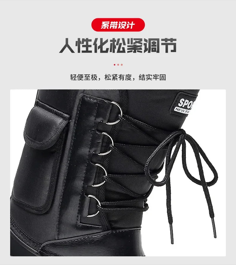Outdoor Sports Men Boots  Spring Waterproof Shoes for Men Light Rain Boots Fishing Boots Winter Snow Boots New Work Boots 2024