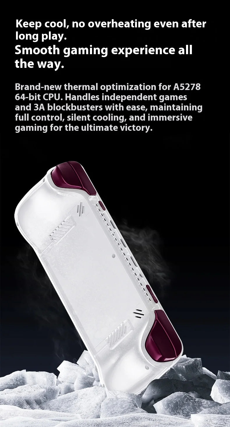 2025 Edition   Android E6 Max Handheld Console - 5" 32-Point Touch Screen with 5G Dual-Band, Portable Gaming Device for Fans  ﻿