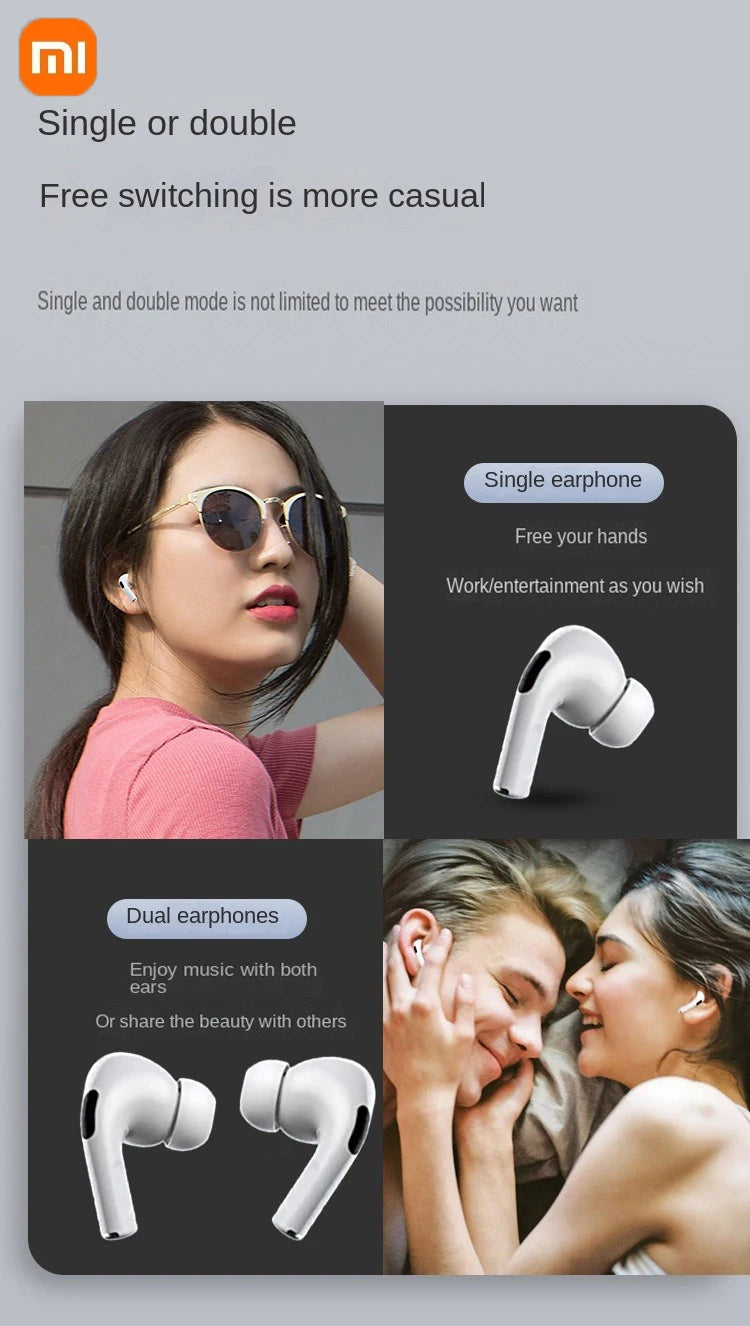 Xiaomi Bluetooth Earphones Wireless Xiaomi Headphones Earbuds Headsets TWS Fone HIFI With Mic Hearding Aids For Sports Phones