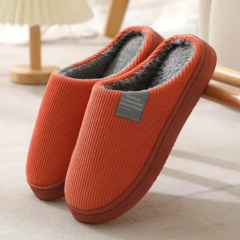 Classic Fuzzy Home Slipper Women Winter Warm Fur Plush Non Slip Indoor Female House Room Shoe Man male Lazy Footwear Bedroom