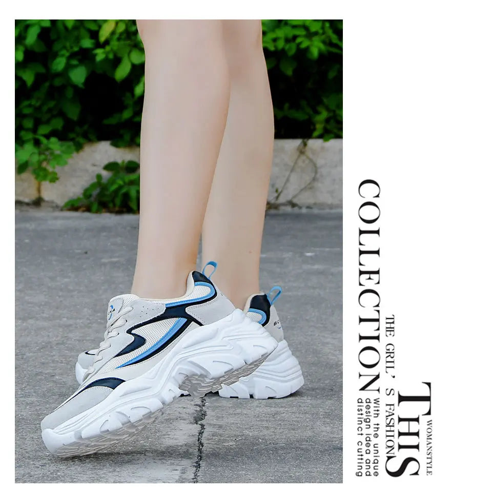 BONA 2023 New Designers Breathable Outdoor Light Weight Sneakers Women Platform Walking Shoes Ladies Feminino  Mujer