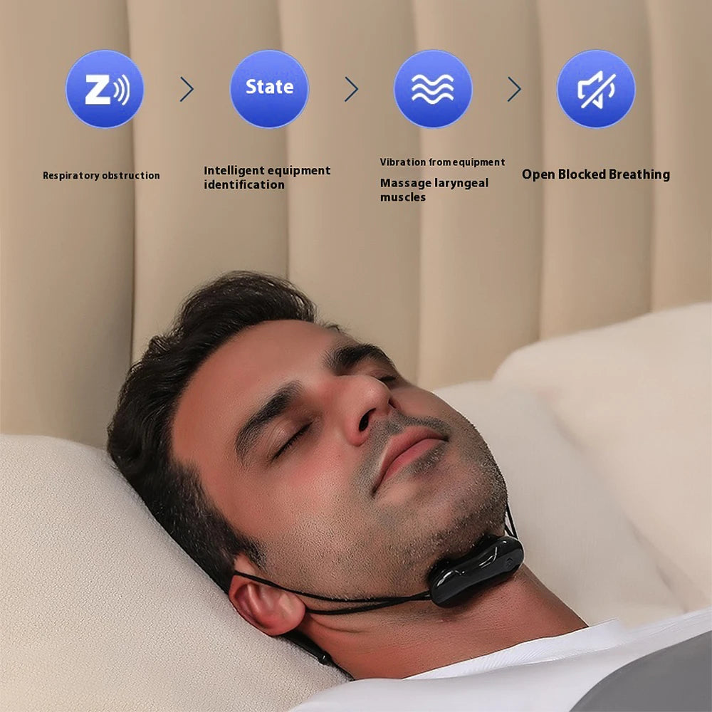 Smart Anti Snoring Device EMS Pulse Stop Snore Portable Comfortable Sleep Well Stop Snore Health Care Sleep Apnea Aid