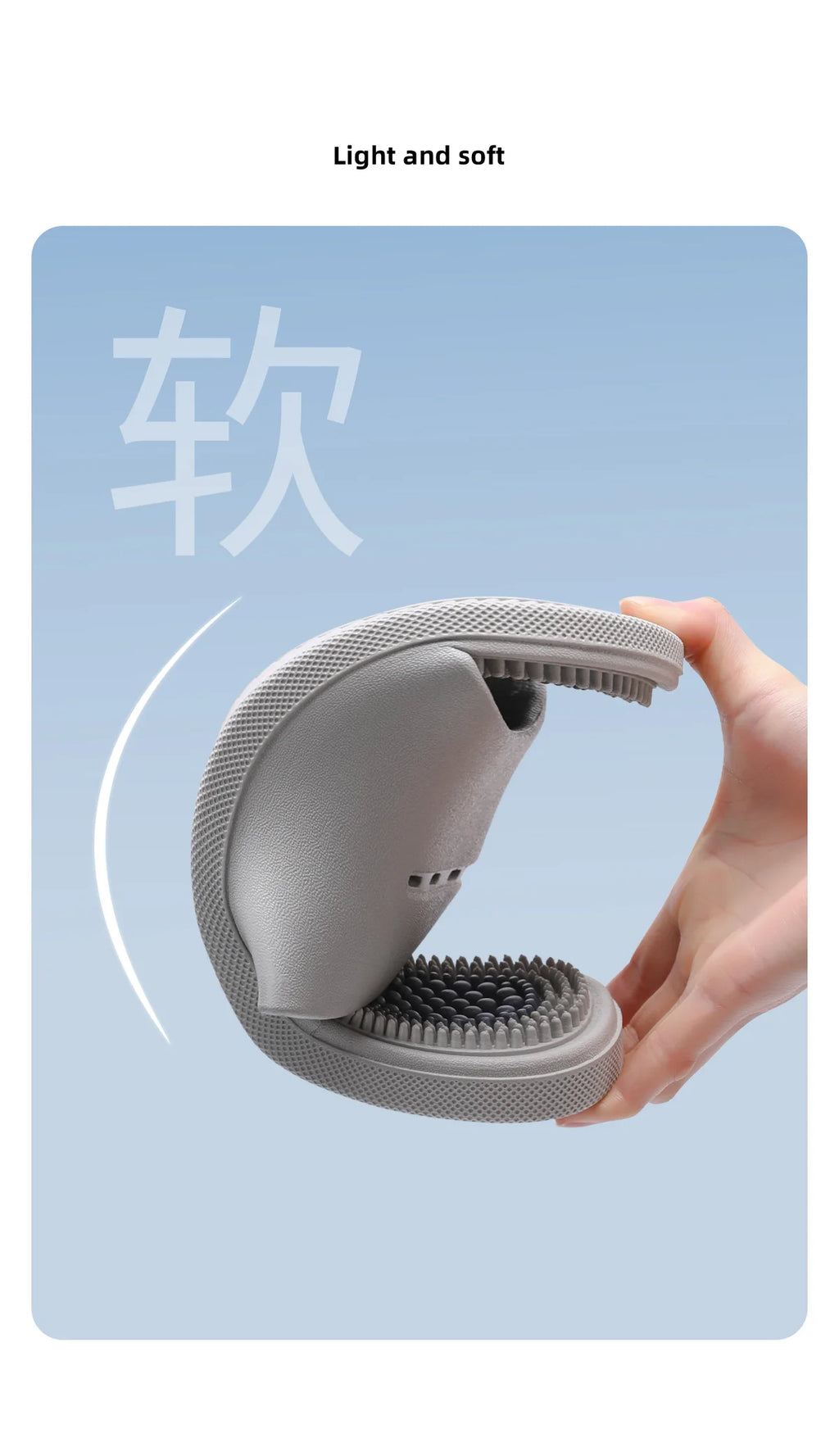 PVC Unisex Slippers Massage Wellness Home Slippers Comfortable Breathable Indoor Slippers