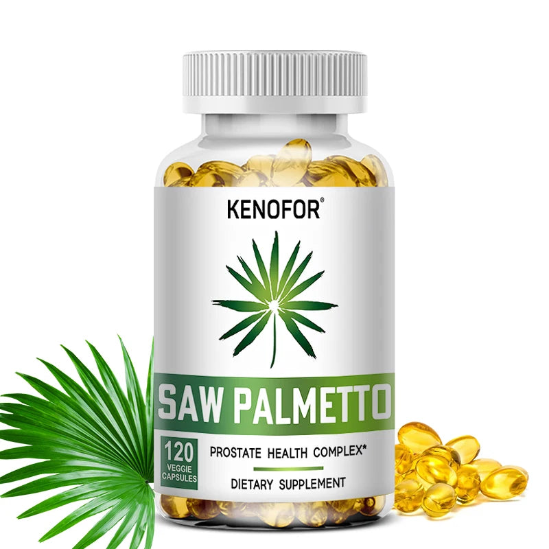 Saw Palmetto Capsules - Prostate Health, Hair Growth, Men's Health, Urinary Tract Health, Improved Frequent Urination for Men's