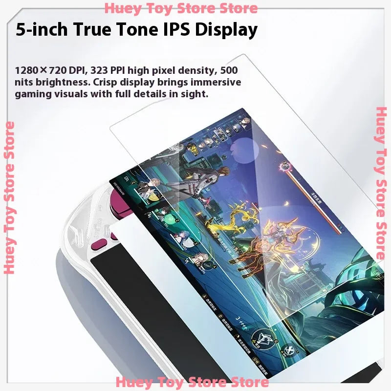 2025 Edition   Android E6 Max Handheld Console - 5" 32-Point Touch Screen with 5G Dual-Band, Portable Gaming Device for Fans  ﻿