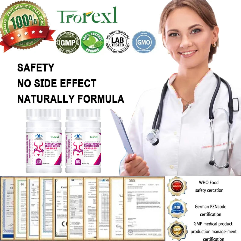 Natural Cassia Seed & Coix seed Pills, Detox Slim, Metabolism Booster, Burn Fat, 100% Herbal, Vegan & NO SIDE EFFECT