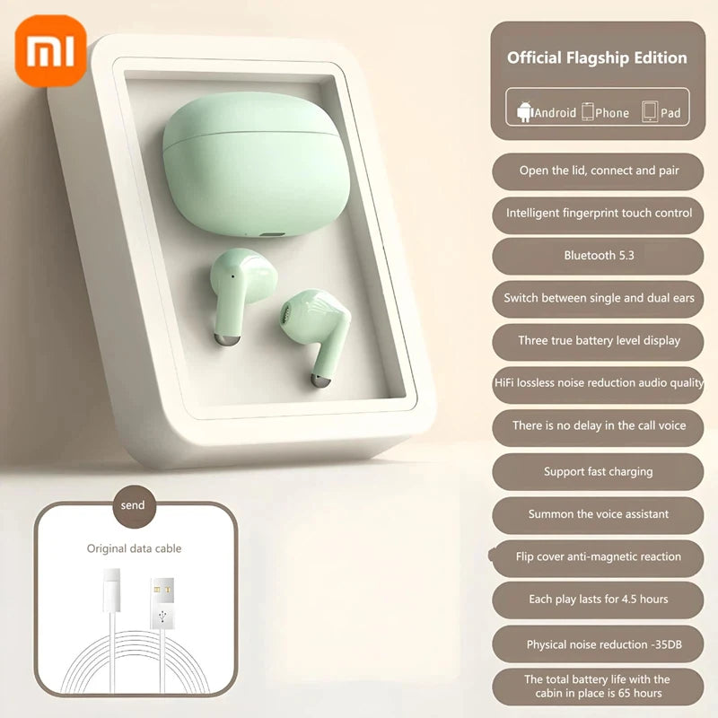 سماعة شاومي اللاسلكية بتقنية البلوتوث بتصميم أنيق وجودة صوت فائقة وعمر بطارية طويل وملاءمة مريحة للاستماع طوال اليوم