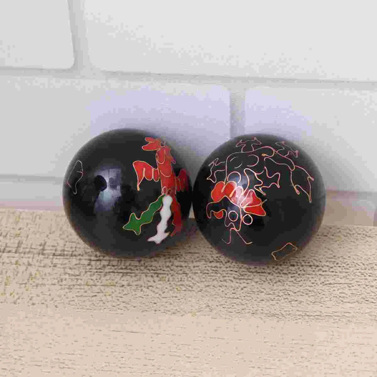 Hand Exercise Baoding Balls Chinese Health Balls Massage Ball Stress Relief Therapy Tool Wellness Gadgets Arthritis Pain Relief