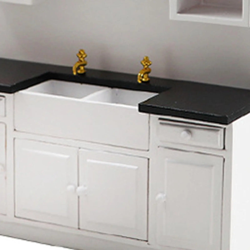 1/12 3Pcs Dollhouse Kitchen Cabinet Dining Room Furniture Set Doll House DIY Decor Mini Bar Counter Furniture Accessories