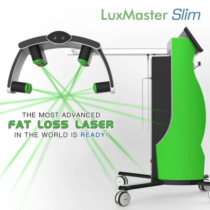 جهاز LuxMaster Emerald Laser Slim 2025 لعلاج فقدان الدهون في الجسم باستخدام ليزر 10D للصحة والعافية