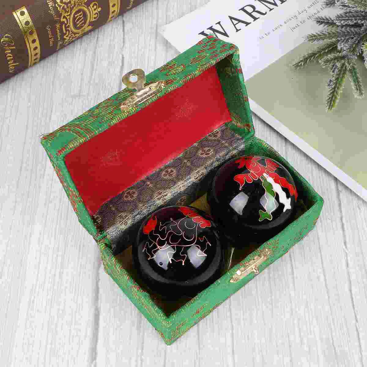 Hand Exercise Baoding Balls Chinese Health Balls Massage Ball Stress Relief Therapy Tool Wellness Gadgets Arthritis Pain Relief