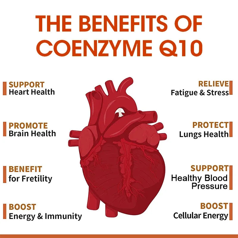 Coenzyme Q10 Capsules,Promote Cardiovascular Health and Heart Health,Provide Energy,Support Joint Health,Promote Overall Health