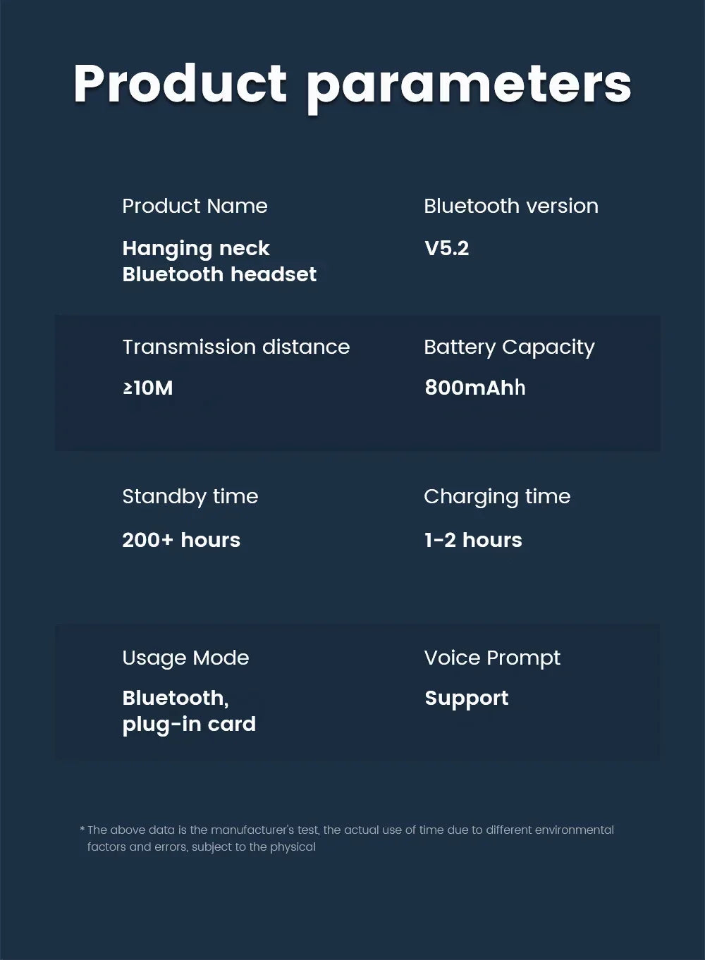 سماعات أذن بلوتوث 5.2، سماعات حول الرقبة، سماعات رأس لاسلكية TWS، ستيريو هاي فاي، شاشة رقمية LED، وضع مزدوج، سماعات أذن مقاومة للماء