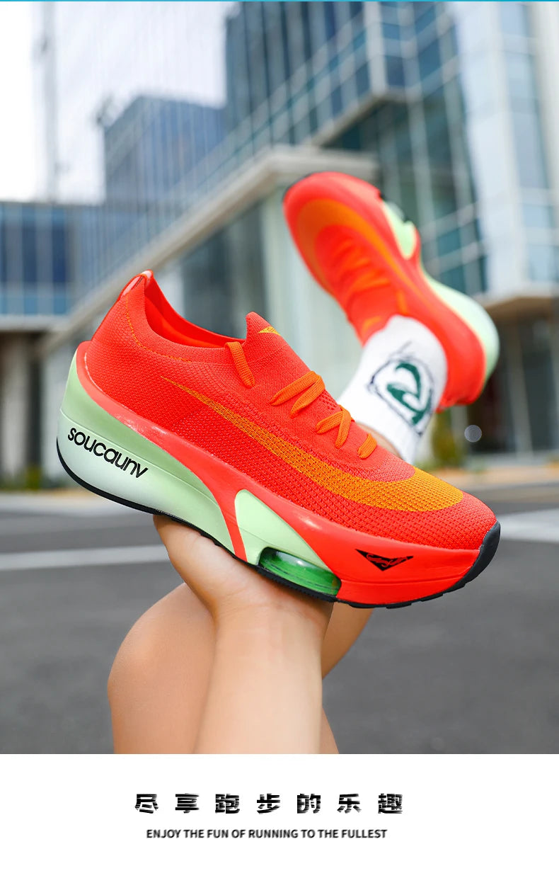 Air Cushion Running Shoes Speciality Marathon Men Sports Breathable Lightweight Women's Comfortable Nonskid Leisure Sneakers