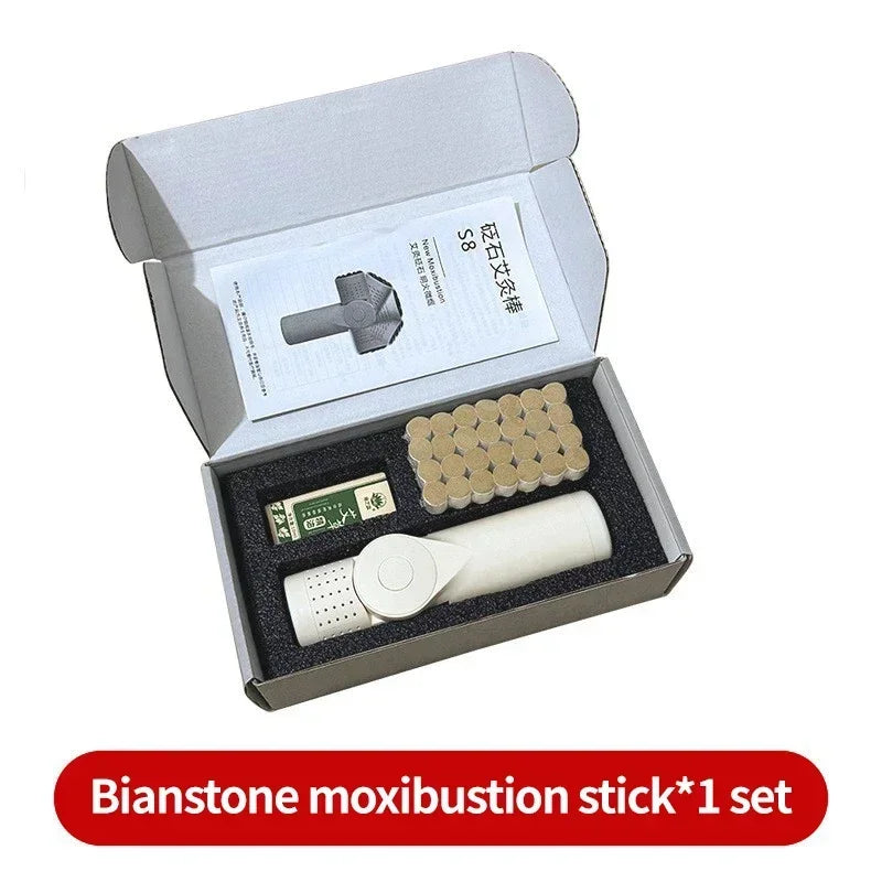 Moxibustion Scraping Massager Instrument Portable Intelligent Health and Wellness with Stone Moxibustion Scrap Board Accessories
