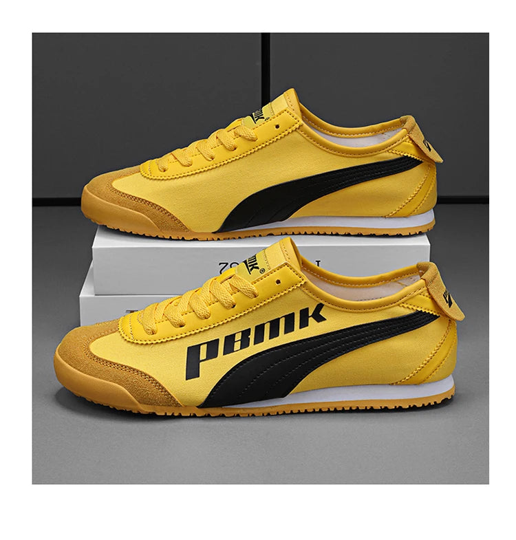 Brand Retro Men's Yellow Running Shoes Comfort Flat Casual Sneaker Men Breathable Original Men Canvas Sneakers tenis masculino