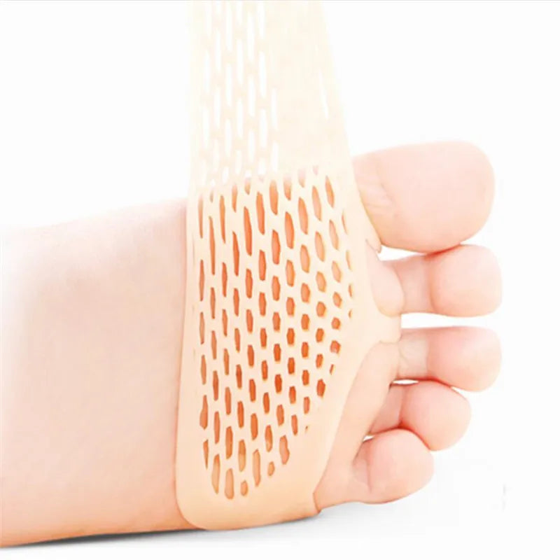 1pair Gel Forefoot Metatarsal Pads Silicone High Heel Othotics Pain Relief Massage Cushion Forefoot Honeycomb Foot Care Insoles