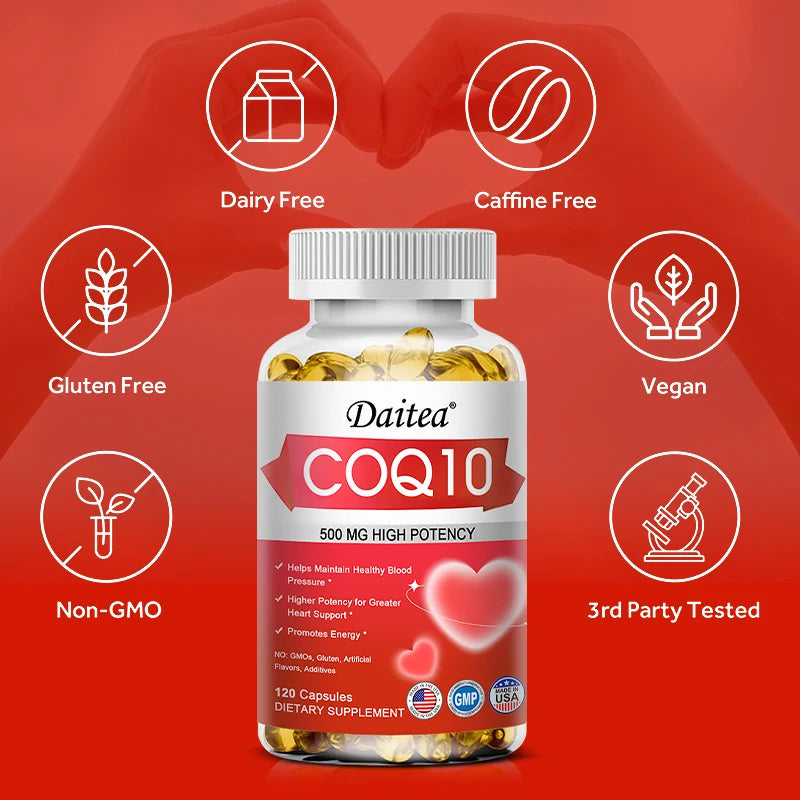 Coenzyme Q10 Capsules,Promote Cardiovascular Health and Heart Health,Provide Energy,Support Joint Health,Promote Overall Health