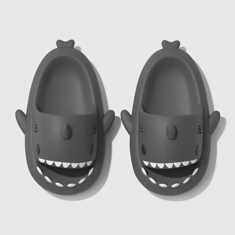 Fashion Women Shark Slippers Removable Fins Slides Indoor EVA Light Sandals Beach Couple Outside Men Shark Flip Flops
