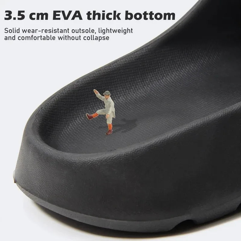 EVA Soft Thick Soled Slippers Women's Summer Fashion Wear Slippers Home Home Sandals Men's Beach Shoes