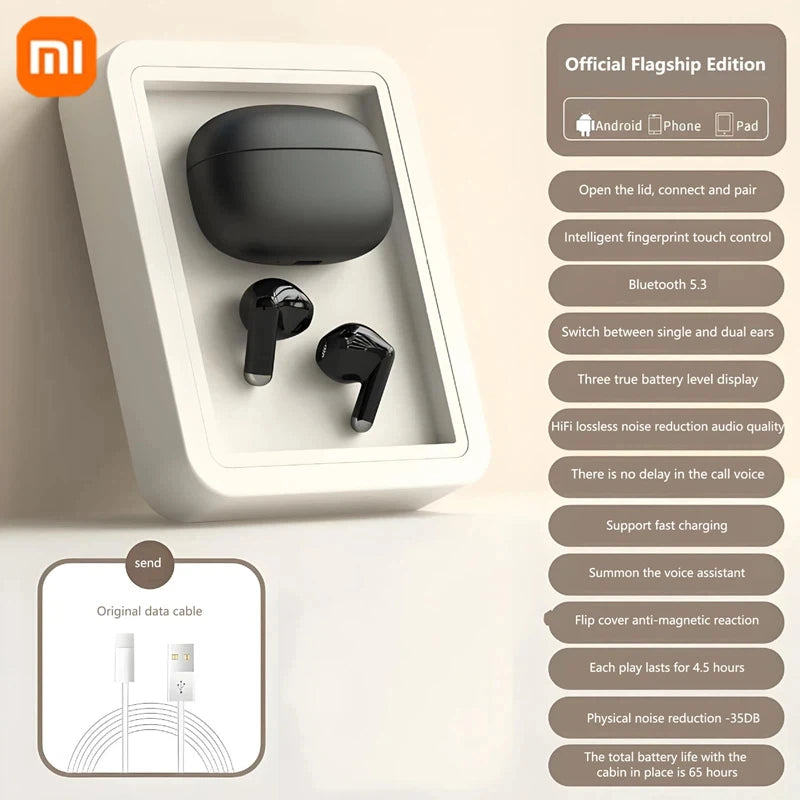 سماعة شاومي اللاسلكية بتقنية البلوتوث بتصميم أنيق وجودة صوت فائقة وعمر بطارية طويل وملاءمة مريحة للاستماع طوال اليوم