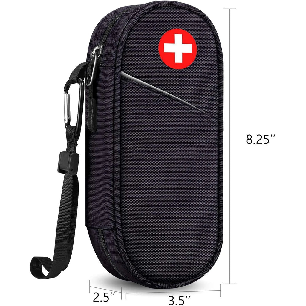 Outdoor EpiPen Medical Carrying Case Travel Medication Organizer Bag Emergency Medical Pouch Hold 2 EpiPens Medical Supply