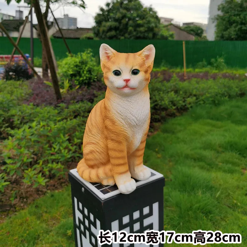 Kitten Cute Animal Garden Outdoor Courtyard Home Decoration Balcony Gardening Animal Room Crafts Decorative Home Accessories