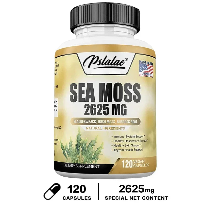 Sea Moss 2625 Mg - Supports Digestive and Immune Health, Antioxidants, Boosts Energy Levels, and Promotes Overall Well-being