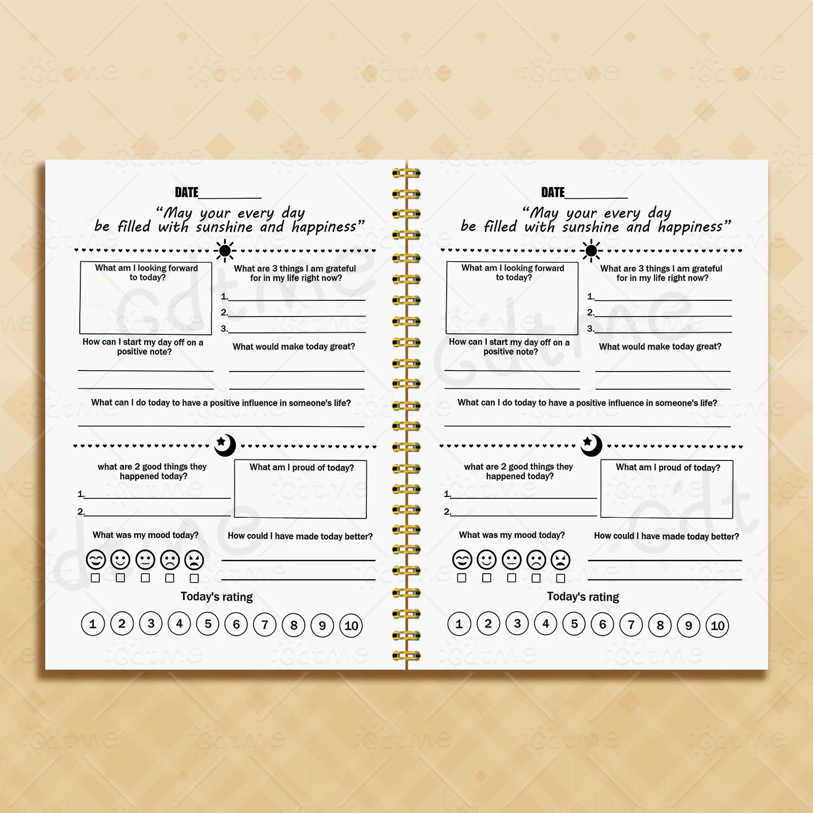 EMOTIONAL JOURNAL --Adult Mental Health Planner,Wellness Workbook,Therapy Worksheet,Anxiety Management,Self Care Tracker