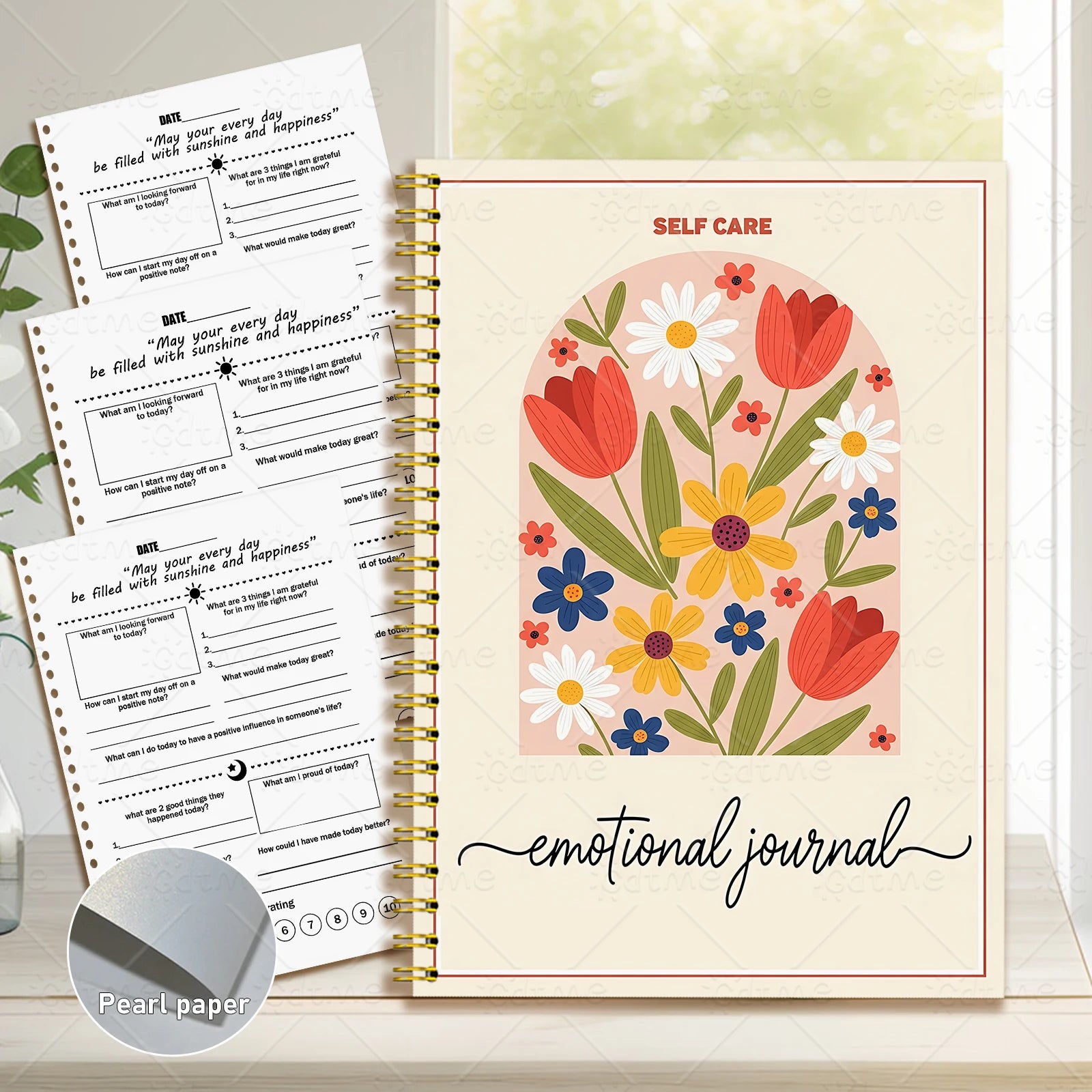 EMOTIONAL JOURNAL --Adult Mental Health Planner,Wellness Workbook,Therapy Worksheet,Anxiety Management,Self Care Tracker