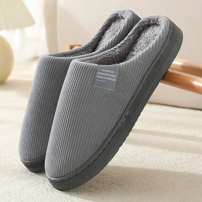 Classic Fuzzy Home Slipper Women Winter Warm Fur Plush Non Slip Indoor Female House Room Shoe Man male Lazy Footwear Bedroom