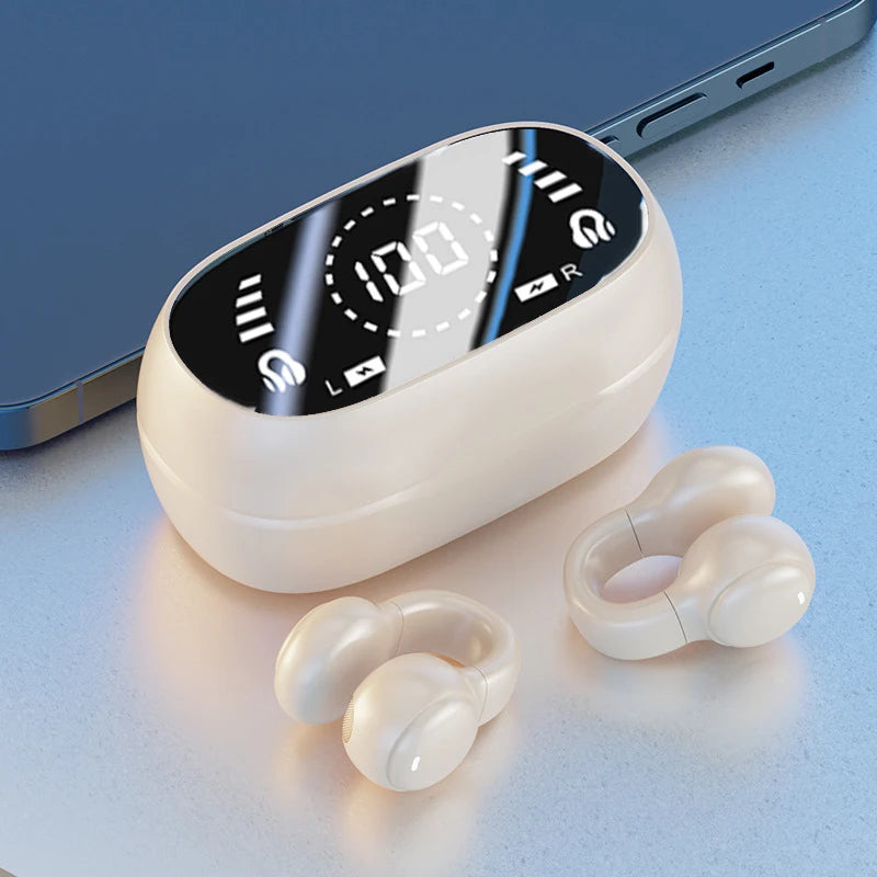 سماعات رأس لاسلكية مزودة بتقنية البلوتوث مع ميكروفون وخاصية إلغاء الضوضاء وسماعات أذن للموسيقى والرياضة والألعاب