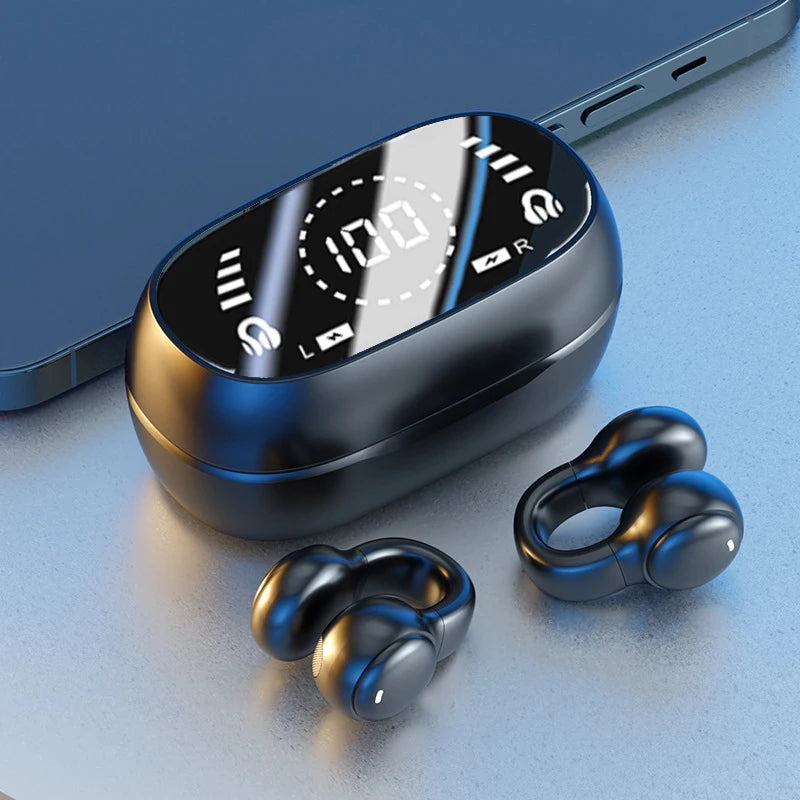 سماعات رأس لاسلكية مزودة بتقنية البلوتوث مع ميكروفون وخاصية إلغاء الضوضاء وسماعات أذن للموسيقى والرياضة والألعاب