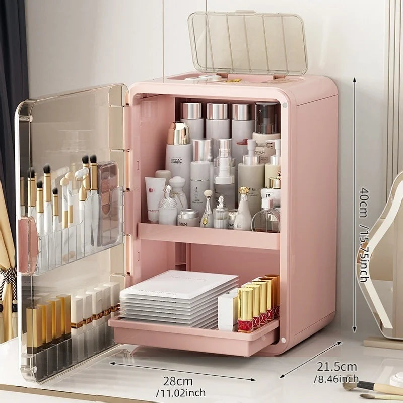 1 pcs Cosmetics storage box, desktop shelf, storage rack, dressing table, large-capacity skin care products storage cabinet