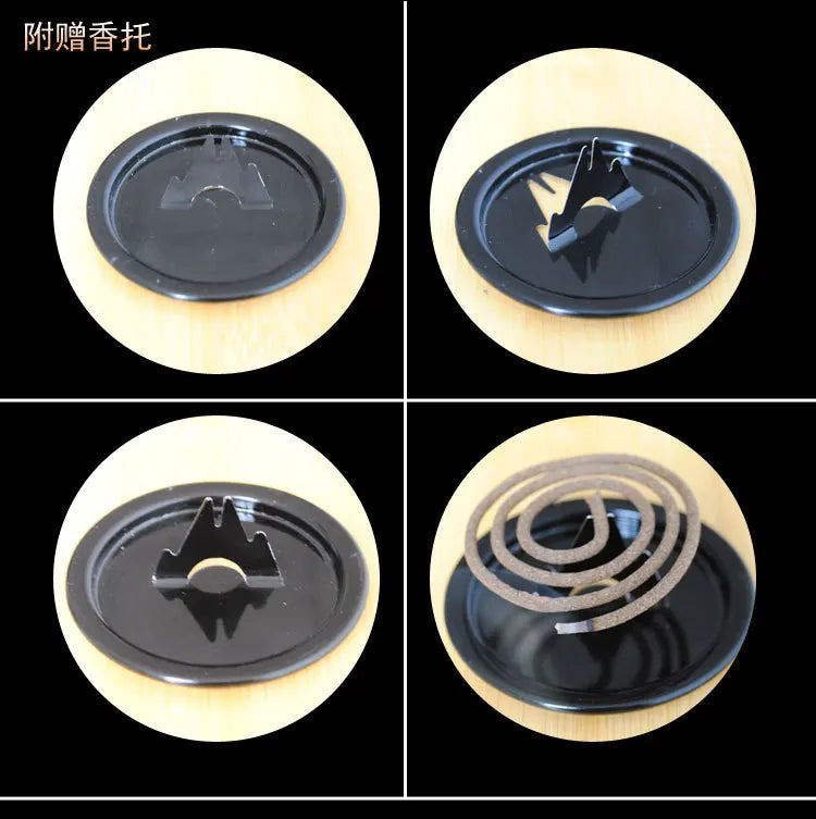 لفائف البخور الطبيعية تحترق لمدة أربع ساعات. تُستخدم لفائف بخور خشب الصندل والعود في بخور الصحة والعافية المنزلي.