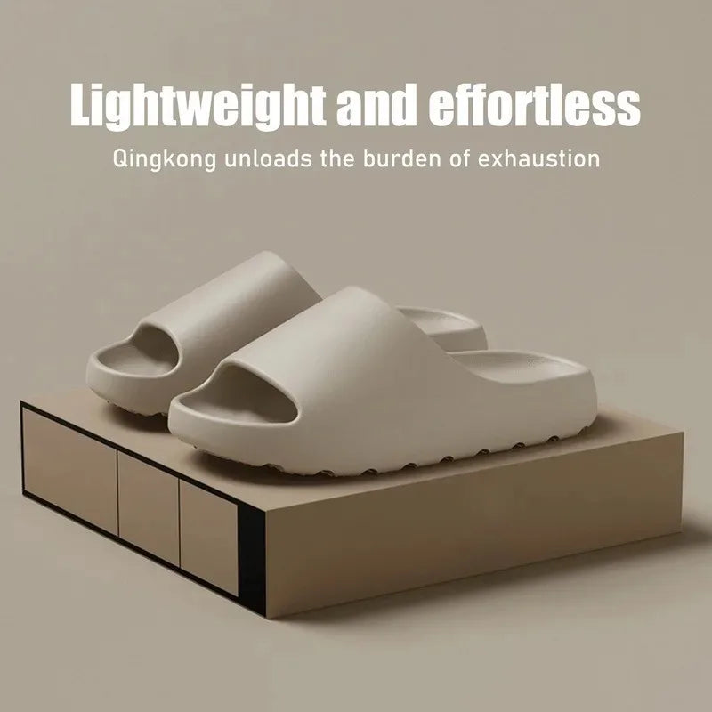 EVA Soft Thick Soled Slippers Women's Summer Fashion Wear Slippers Home Home Sandals Men's Beach Shoes