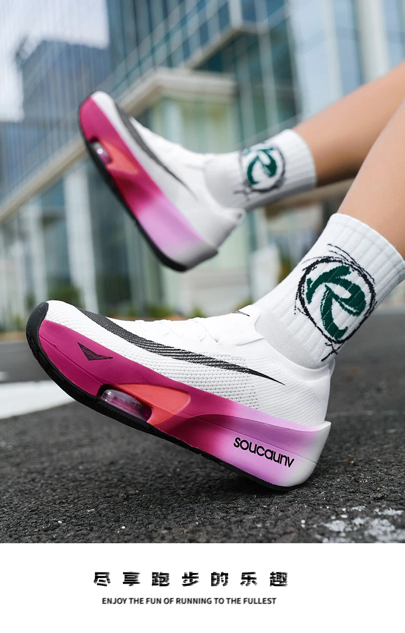 Air Cushion Running Shoes Speciality Marathon Men Sports Breathable Lightweight Women's Comfortable Nonskid Leisure Sneakers
