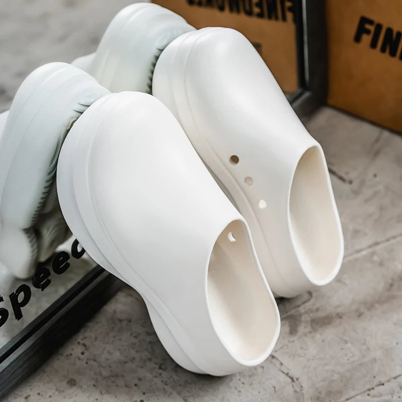 Fashion EVA Men Casual Shoes Thick Soles Sandals WaterProof Anti Slip Work Shoes Women Comfort Nurse Shoes Couple Garden Clogs