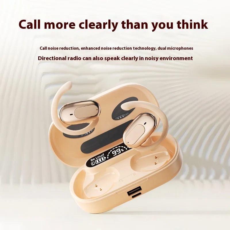 سماعة رأس رياضية لاسلكية تعمل بتقنية البلوتوث 5.4 مع ميكروفون وسماعة رأس للألعاب عالية الدقة ستيريو للهواتف الذكية